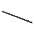 Sheet Protectors | Fellowes Mfg Co. 52366 1/4 in. Diameter 20-Sheet Capacity Plastic Comb Bindings - Black (100/Pack) image number 0