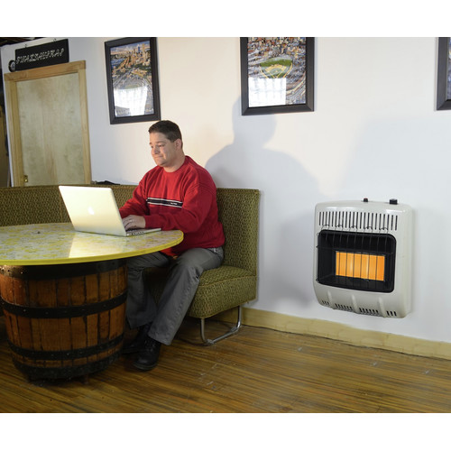 Mr. Heater F299821 20,000 BTU Vent Free Radiant Natural Gas Heater | Big  Desk Drawer