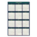 Back to School Sale | House of Doolittle 391 12-Month (July-June): 2025-2026 and 12-Month (Jan-Dec): 2026 24 in. x 37 in. Four Season Erasable Business/Academic Recycled Wall Calendar image number 2