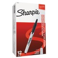 Back to School Sale | Sharpie 32701 Fine Bullet Tip Retractable Permanent Marker - Black (1-Dozen) image number 3