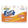 Toilet Paper | Scott 47618 ComfortPlus 1-Ply Septic Safe Toilet Paper Double Roll Bath Tissue - White (48/Carton) image number 3