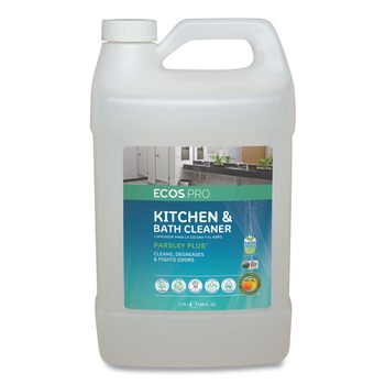 ECOS PRO PL9746/04 Parsley Plus All-Purpose Kitchen and Bathroom Cleaner Herbal Scent 1 gal Bottle