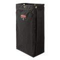 Cleaning Carts | Rubbermaid Commercial 2202530 10.5 in. x 16.8 in. x 33 in. 30 Gallon Fabric Cleaning Cart Bag for Rubbermaid Commercial Housekeeping and Janitorial Carts - Black (4/Carton) image number 0