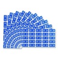 Back to School Sale | Smead 67921 1 in. x 0.5 in. Year 2021 End Tab Folder Labels - Light Blue/White (250 Labels/Pack) image number 0