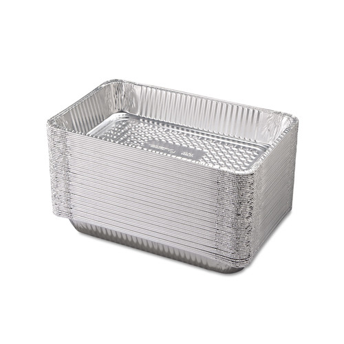  | Handi-Foil 201900 12.19 in. x 20.75 in. 60 Gauge Full-Size Deep Aluminum Steam Table Pans (50/Carton) image number 0