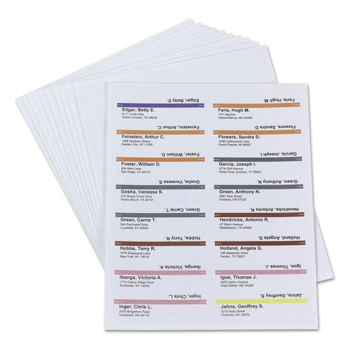 File Folders | Smead 64915 Viewables 3.5 in. Wide 1/3-Cut Label Pack Refill Hanging Folder Tabs and Labels - White (160/Pack) image number 0