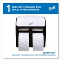 Toilet Paper Dispensers | Scott 44518 11.25 in. x 6.31 in. x 12.75 in. Pro High Capacity Coreless SRB Tissue Dispenser - Black (1/Carton) image number 2