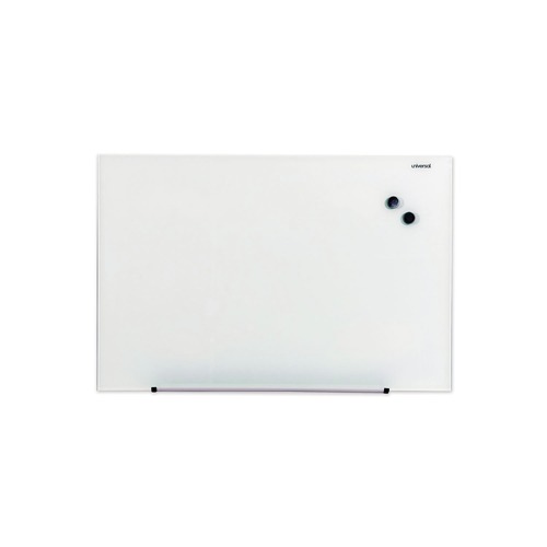 White Boards | Universal UNV43202 Frameless 36 in. x 24 in. Magnetic Glass Marker Board - White image number 0