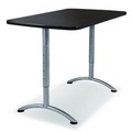 Office Desks & Workstations | Iceberg 69317 ARC 30 in. x 60 in. x 30 - 42 in. Height-Adjustable Table - Graphite/Silver image number 3