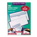 Envelopes & Mailers | Quality Park QUA67418 4.13 in. x 9.5 in. #10 Commercial Flap Self-Adhesive Closure Reveal-N-Seal Envelope - White (500/Box) image number 2