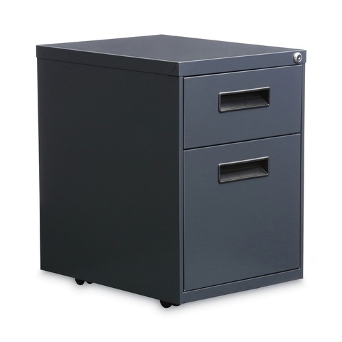 Office Filing Cabinets & Shelves | Alera ALEPABFCH 14.96 in. x 19.29 in. x 21.65 in. 2-Drawers: Box/File Legal/Letter Left or Right File Pedestal - Charcoal image number 0