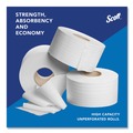  | Scott 07805 Essential 3.55 in. x 1000 ft. 2-Ply Septic Safe JRT Jumbo Roll Bathroom Tissue - White (12 Rolls/Carton) image number 6