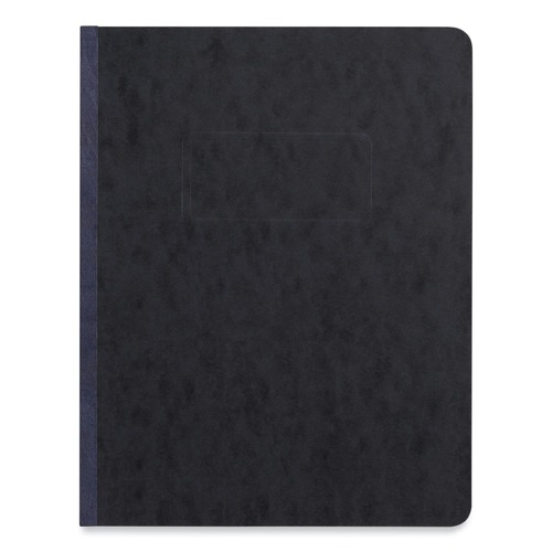 Report Covers & Pocket Folders | Universal UNV80571 8.5 in. x 11 in. 3 in. Capacity 2-Piece Prong Fastener Pressboard Report Cover - Black image number 0