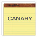 Notebooks & Pads | TOPS 75327 50-Sheet 8.5 in. x 11 in. Wide/Legal Rule "The Legal Pad" Ruled Perforated Pads - Canary-Yellow (3/Pack) image number 4