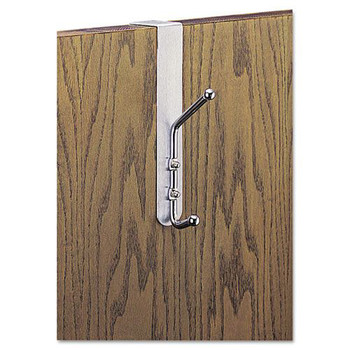STORAGE AND ORGANIZATION | Safco 4166 Over-The-Door Chrome-Plated Steel Double Coat Hook