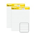 Notebooks & Pads | Post-it Easel Pads Super Sticky 561WL VAD 2PK 30 Sheets Presentation Format 1.5-in Rule 25-in x 30-in Vertical-Orientation Self-Stick Easel Pads - White (2/Carton) image number 1