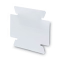 File Folders | Smead 64912 Viewables 3.5 in. Wide 1/3-Cut Quick-Fold Tabs with Labels Hanging Folder Tabs and Labels - White (45/Pack) image number 1