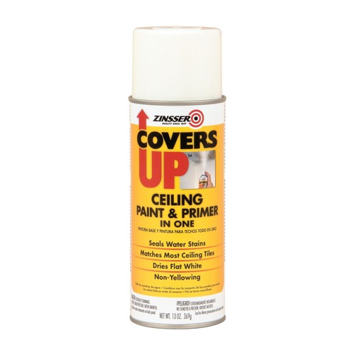 Painting | Rust-Oleum 3688CT 13 oz Aerosol Can Flat White Interior Covers Up Ceiling Paint and Primer (6/Carton) image number 0