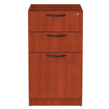 Alera ALEVA532822MC Valencia Series 15.63 in. x 20.5 in. x 28.5 in. Box/File Full Pedestal - Mahogany