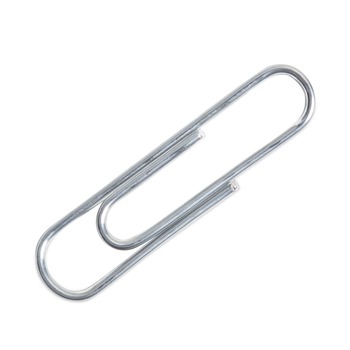 BINDERS AND BINDING SUPPLIES | U Brands 3684U06-24 Vinyl-Coated Paper Clips - Silver/Medium (200 Clips/Box, 5 Boxes/Pack)