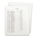 Sheet Protectors | Smead 89506 Organized Up 2-Section Poly Slash Jackets - Letter Size/Clear (5/Pack) image number 2
