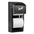 Paper Towels and Napkins | Scott 09021 Essential 6 in. x 6.6 in. x 13.6 in. Plastic Tissue Dispenser - Smoke (1/Carton) image number 1