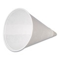 Cups and Lids | Coffee Pro CPSLCONESTD 3.2 oz. Paper Cone Cups - White (200/Pack) image number 3