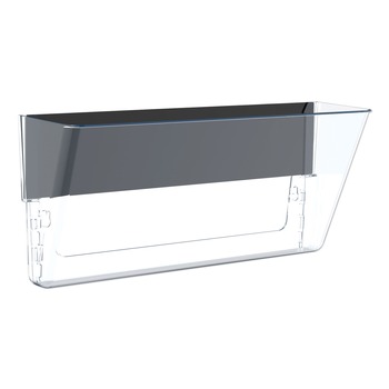  | Storex 70325U06C 16 in. x 4 in. x 7 in. Unbreakable Magnetic Wall Legal/Letter File - Clear