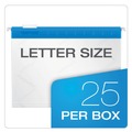 File Folders | Pendaflex 55708 1/5-Cut Tabs Letter Size Poly Hanging Folders - Assorted Colors (25/Box) image number 2