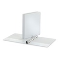 Binders | Universal UNV30712 1 in. Capacity 11 in. x 8.5 in. 3 Rings Deluxe Easy-to-Open D-Ring View Binder - White image number 2