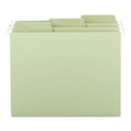 File Folders | Smead 64032 1/3-Cut Tabs Letter Size Erasable FasTab Hanging Folders - Moss (20/Box) image number 1