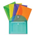Envelopes & Mailers | C-Line 58030 8.5 x 11 Hook/Loop Closure Reusable Poly Envelope - Assorted Colors (10/Pack) image number 1