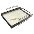 Desk Accessories & Office Organizers | Artistic ART20002 Urban Collection 10 in. x 13.75 in. x 3.5 in. 1 Section Letter Size Files Punched Metal Letter Tray - Black image number 0