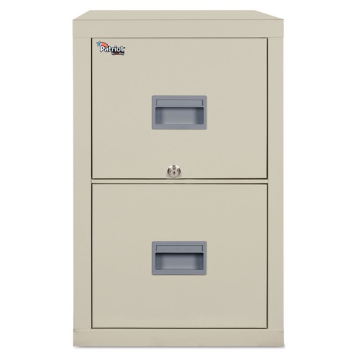 Office Filing Cabinets & Shelves | FireKing 2P1825-CPA Patriot 17.75 in. x 25 in. x 27.75 in. 1-Hour Fire Protection 2 Legal/Letter File Drawers Insulated Fire File - Parchment image number 0
