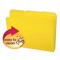 File Folders | Smead 10504 0.75 in. Expansion Top Tab Poly Colored File Folders - Yellow/Letter Size (24/Box) image number 2