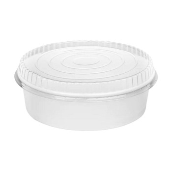  | Karat FP-PSBL203-OPS Plastic Lid for 48 oz. Food Bucket - Clear (270/Carton)
