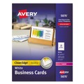 Avery | Avery 05870 Clean Edge 2 in. x 3.5 in. Business Cards - White (10 Cards/Sheet, 200 Sheets/Box) image number 0