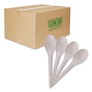 Eco-Products EP-S013 6 in. Plantware Renewable and Compostable Spoon (1000/Carton)