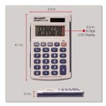 Calculators | Sharp EL243SB 8-Digit LCD Solar Pocket Calculator image number 2
