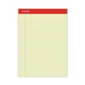 Just Launched | Universal M9-10630 8.5 in. x 11.75 in. 50 Sheets Wide/Legal Rule Red Headband Perforated Ruled Writing Pads - Canary-Yellow (1 Dozen) image number 1