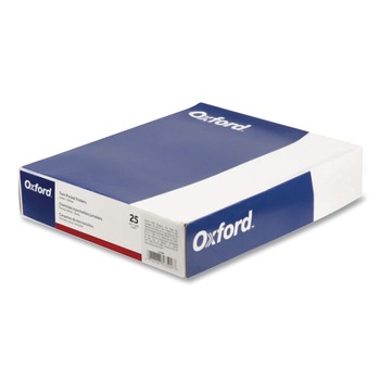 Oxford 57557 11 in. x 8.5 in. 0.5 in. Capacity Embossed Leather Grain Paper Twin-Pocket Folder - Burgundy (25/Box)