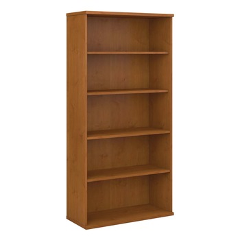  | Bush WC72414 35.63 in. x 15.38 in. x 72.78 in. Series C Collection 5-Shelf Bookcase - Natural Cherry