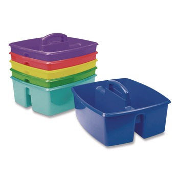 PRODUCTS | Storex 00948E06C Large Storage Caddy, 11 x 13 x 6.38, Assorted Colors, 6/Carton