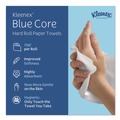 Paper Towels and Napkins | Kleenex 25637 1-Ply 7.5 in. x 700 ft. Hard Roll Paper Towels with Premium Absorbency Pockets - White with Blue Core (6/Carton) image number 10