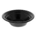 Bowls and Plates | Pactiv Corp. YTKB00040000 4 oz. Placesetter Deluxe Laminated Foam Dinnerware Bowl - Black (1250/Carton) image number 0
