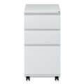 Office Filing Cabinets & Shelves | Alera ALEPBBBFLG 14.96 in. x 19.29 in. x 27.75 in. 3-Drawers: Box/Box/File Legal/Letter Left/Right File Pedestal with Full-Length Pull - Light Gray image number 1