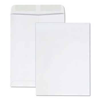 Quality Park QUA41413 9 in. x 12 in. #10 1/2, Square Flap, Gummed Closure, Catalog Envelope - White (100/Box)