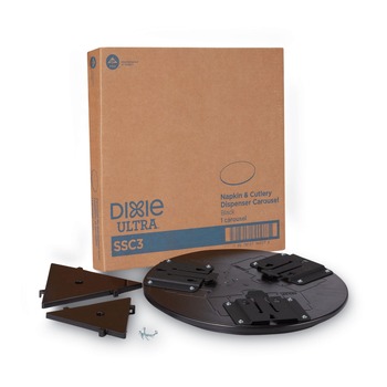 BREAKROOM SUPPLIES | Dixie SSC3 Smartstock Dispenser Carousel, 18 1/4-in X 18 1/4-in X 1 1/8-in