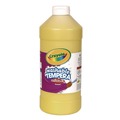 Acrylic & Tempera Paint | Crayola 543132034 Artista II 32 oz Washable Tempera Paint - Yellow image number 0