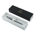 Pens | Parker 1953170 0.5 mm Fine Jotter Retractable Ballpoint Pen - Blue Ink, Stainless Steel Barrel image number 0